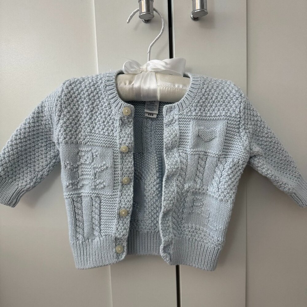 Ralph Lauren Baby Blue Cardigan Sweater